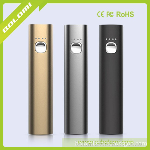 Portable promotion Power Bank 18650 battery charger 2200~3400mAh full metal charger